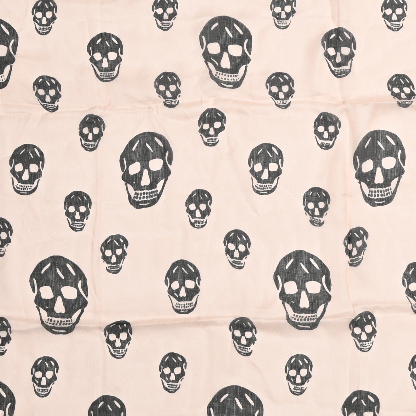Silk Chiffon Skull Scarf Pink