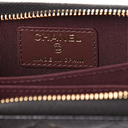 Chanel Caviar Quilted Zip Coin Purse Black 7 of 9