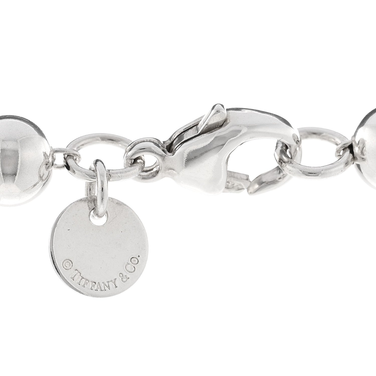 Tiffany Sterling Silver HardWear Graduated Ball Necklace 4 of 4