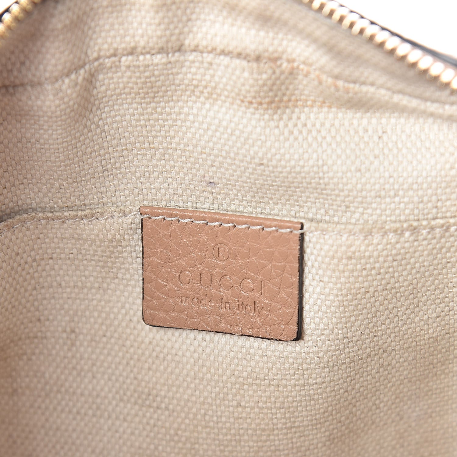Gucci Pebbled Calfskin Small Soho Disco Bag Rose Beige 6 of 9
