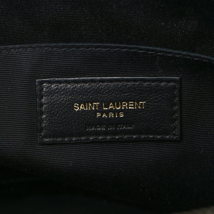 Saint Laurent Calfskin Matelasse Monogram Lou Camera Bag Black 6 of 7
