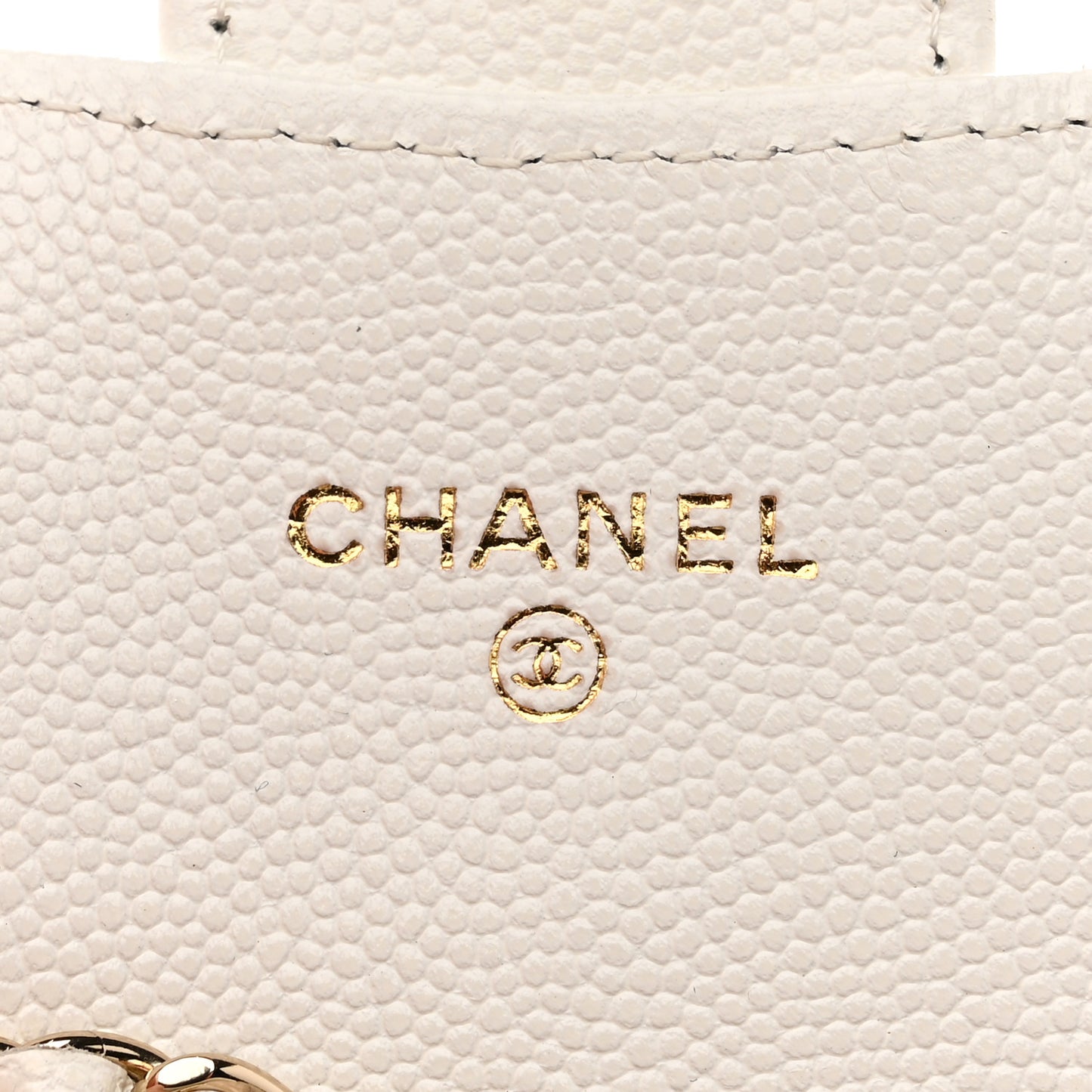 Caviar Quilted Belt Bag White