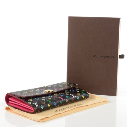 Louis Vuitton Monogram Multicolor Sarah Wallet Black Grenade 4 of 7