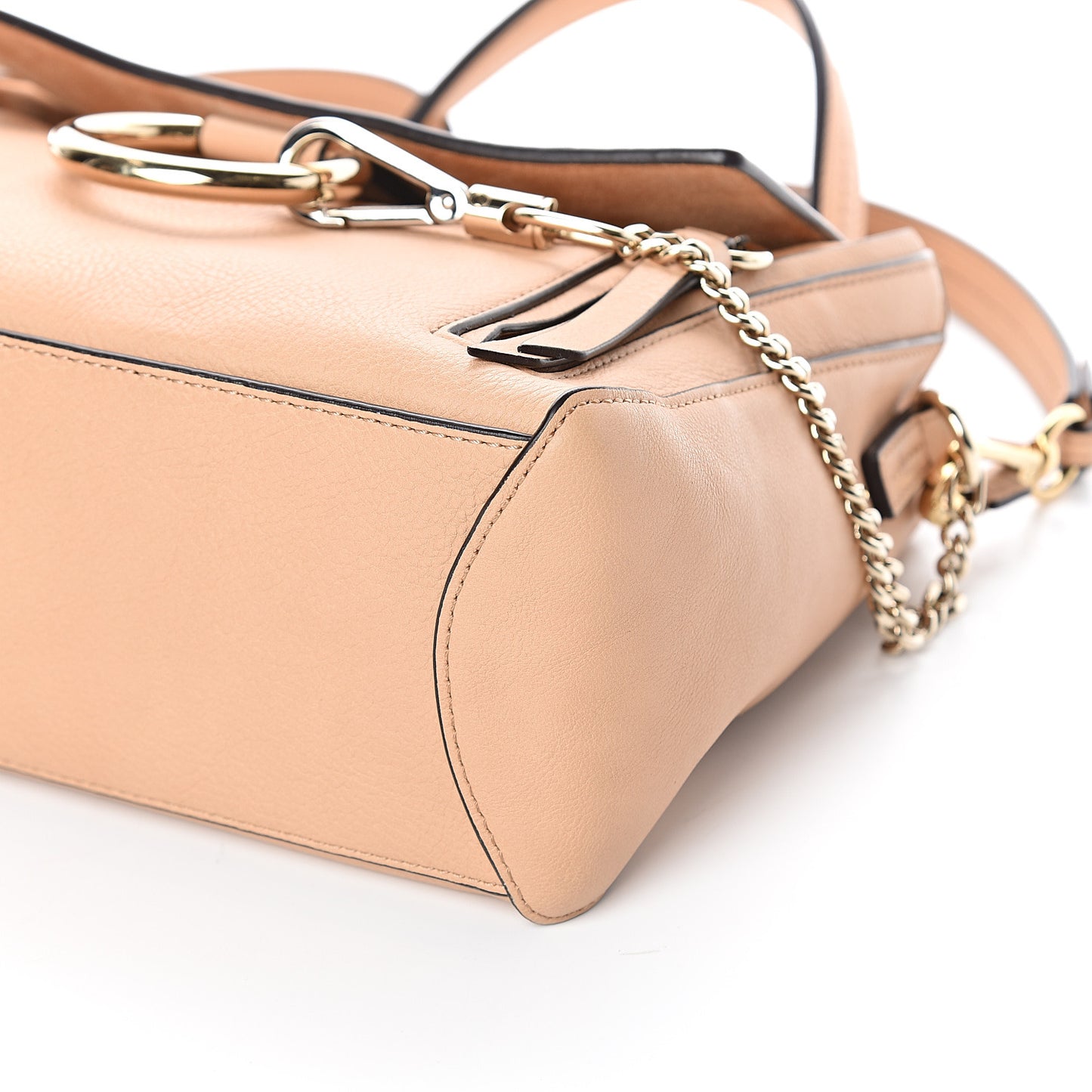 Calfskin Small Faye Day Shoulder Bag Blush Nude