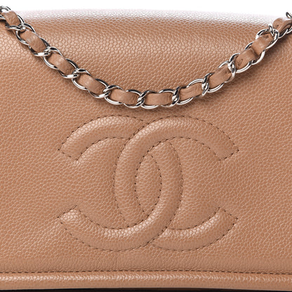 Chanel Caviar Medium Timeless CC Flap Beige 14 of 15