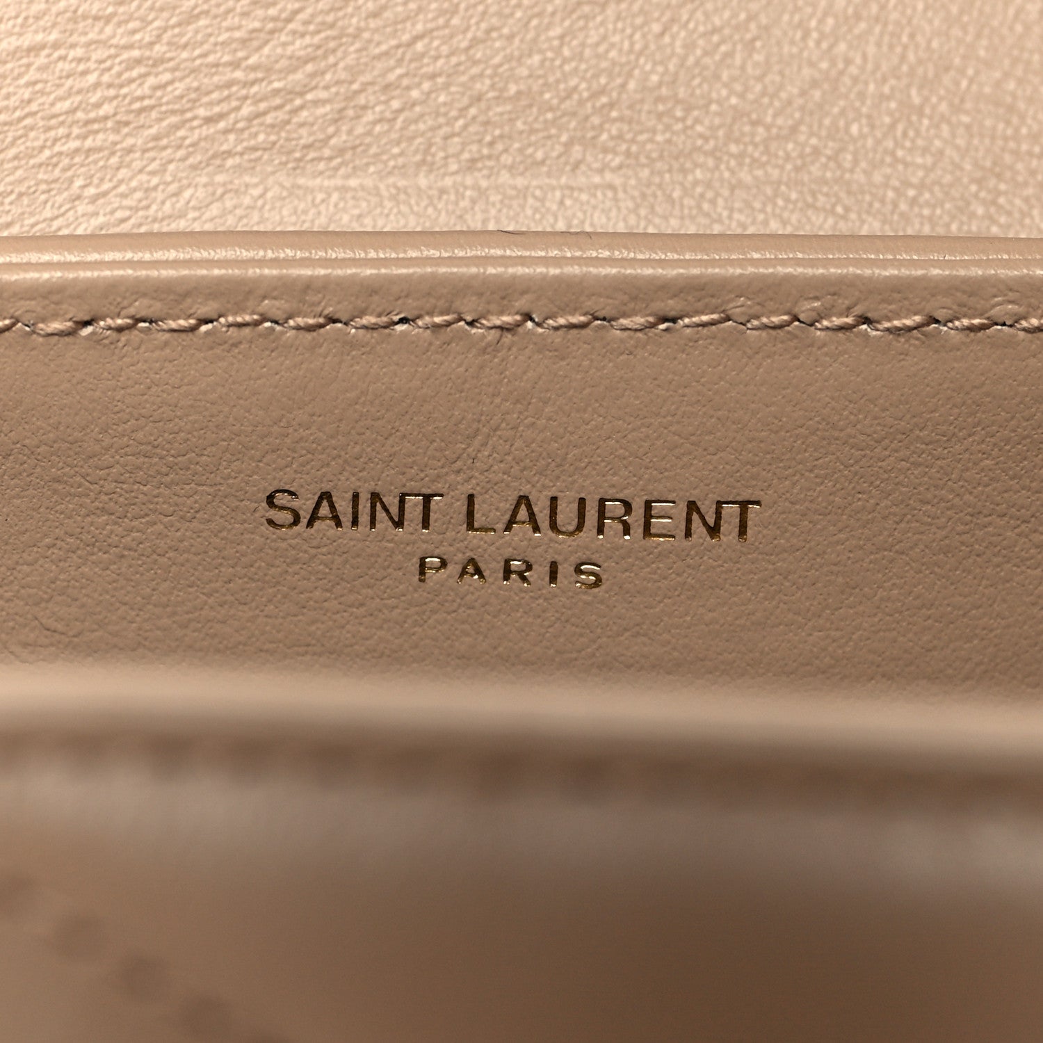 Saint Laurent Calfskin Y Quilted Monogram Toy Loulou Crossbody Bag Latte 6 of 10