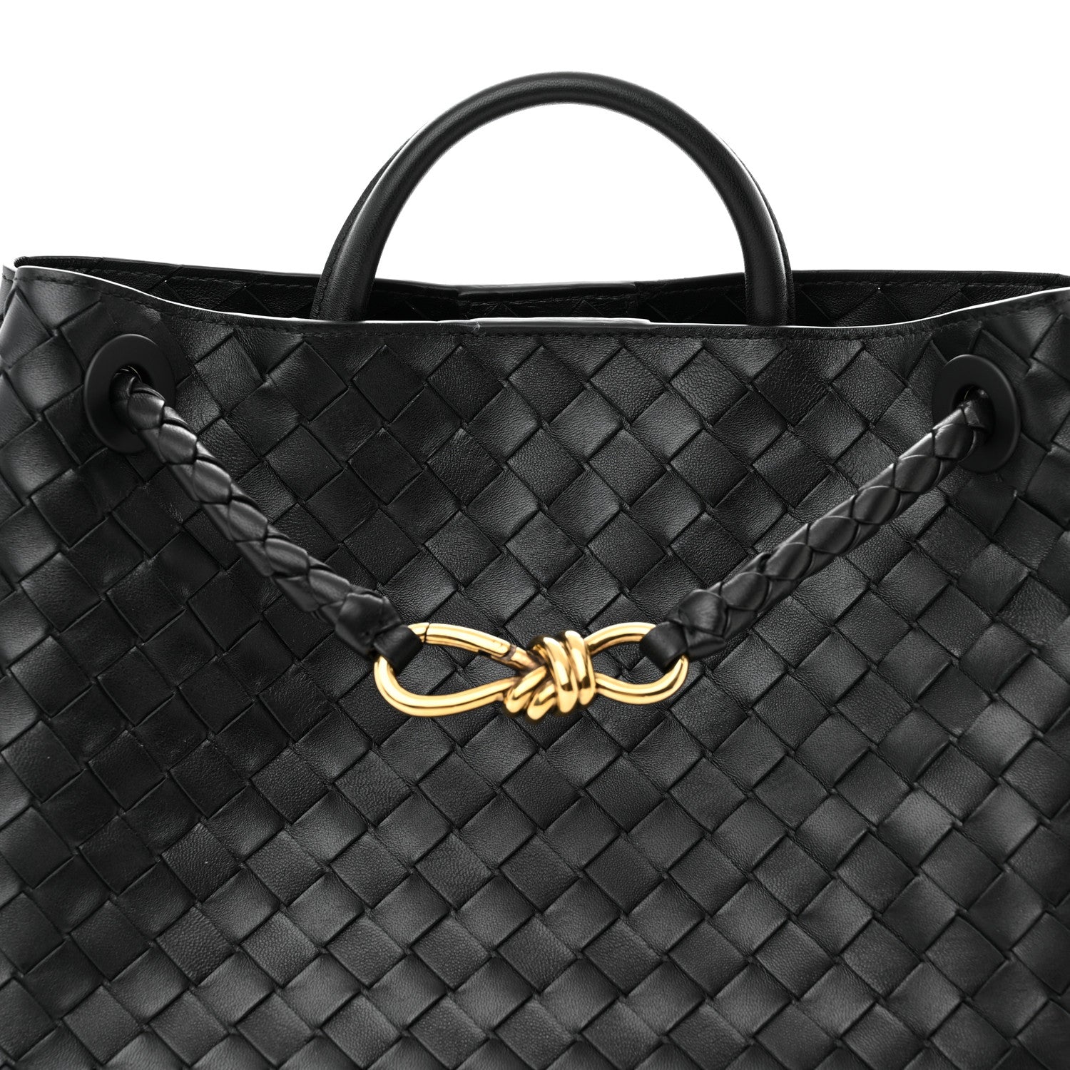 Bottega Veneta Nappa Intrecciato Medium Andiamo Shoulder Bag Black 7 of 10