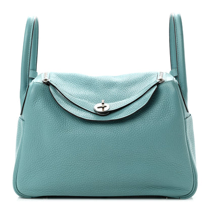 Hermes Taurillon Clemence Lindy 30 Bleu Atoll 1 of 11