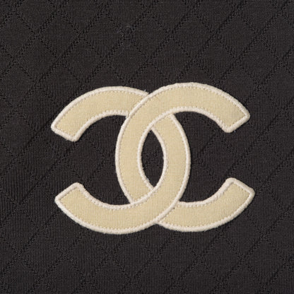 Chanel Merino Wool CC Scarf Brown 3 of 4