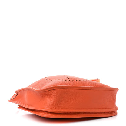 Hermes Taurillon Clemence Evelyne III PM Orange 3 of 5