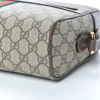 Gucci GG Supreme Monogram Web Small Ophidia Shoulder Bag Brown 9 of 9