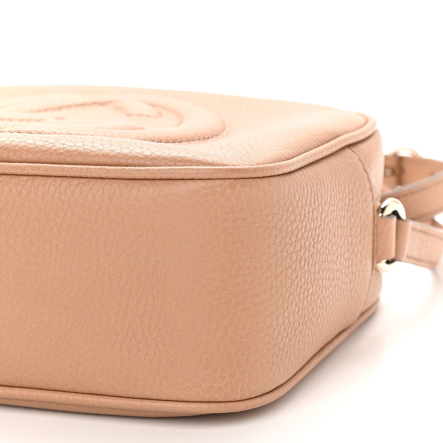 Gucci Pebbled Calfskin Small Soho Disco Bag Camelia 9 of 10