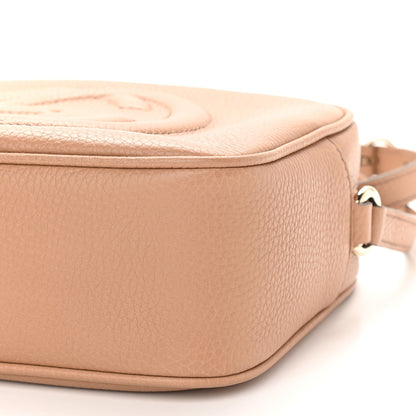 Gucci Pebbled Calfskin Small Soho Disco Bag Camelia 9 of 10