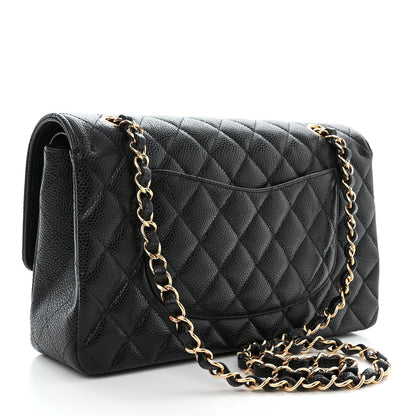 Chanel Caviar Quilted Medium Double Flap Black 3 of 11
