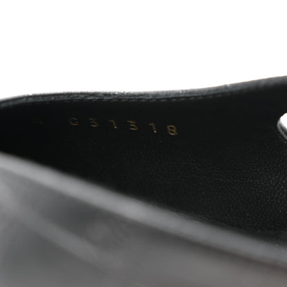 Chanel Lambskin Patent Calfskin Quilted Cap Toe Coco CC Slingback Pumps 41 Black 9 of 10