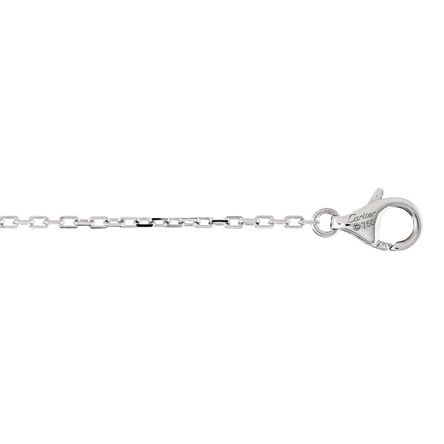 18K White Gold Diamond LM D'Amour Pendant Necklace