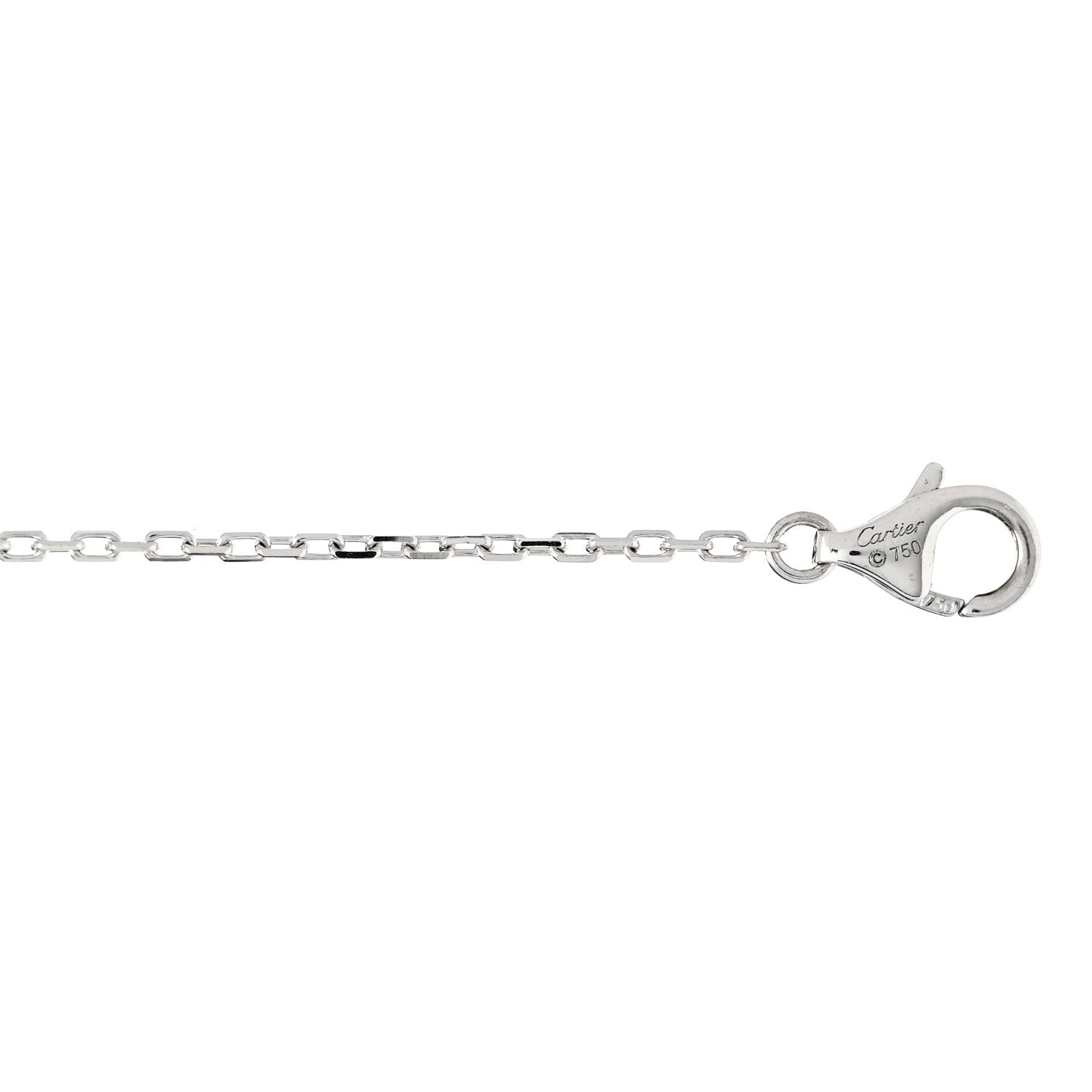 Cartier 18K White Gold Diamond LM D'Amour Pendant Necklace 4 of 6