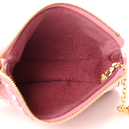 Louis Vuitton Denim Jacquard Monogram Micro Pochette Accessories Rose 5 of 6