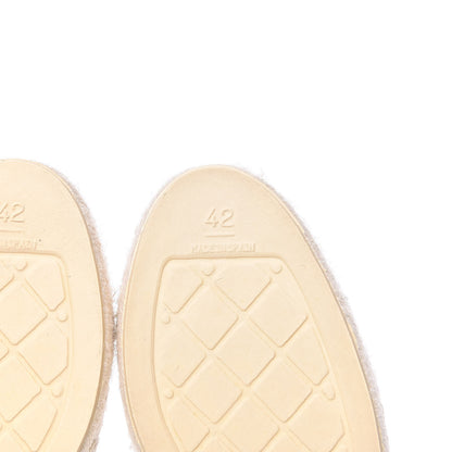 Chanel Tweed Patent CC Espadrilles 42 White 10 of 11