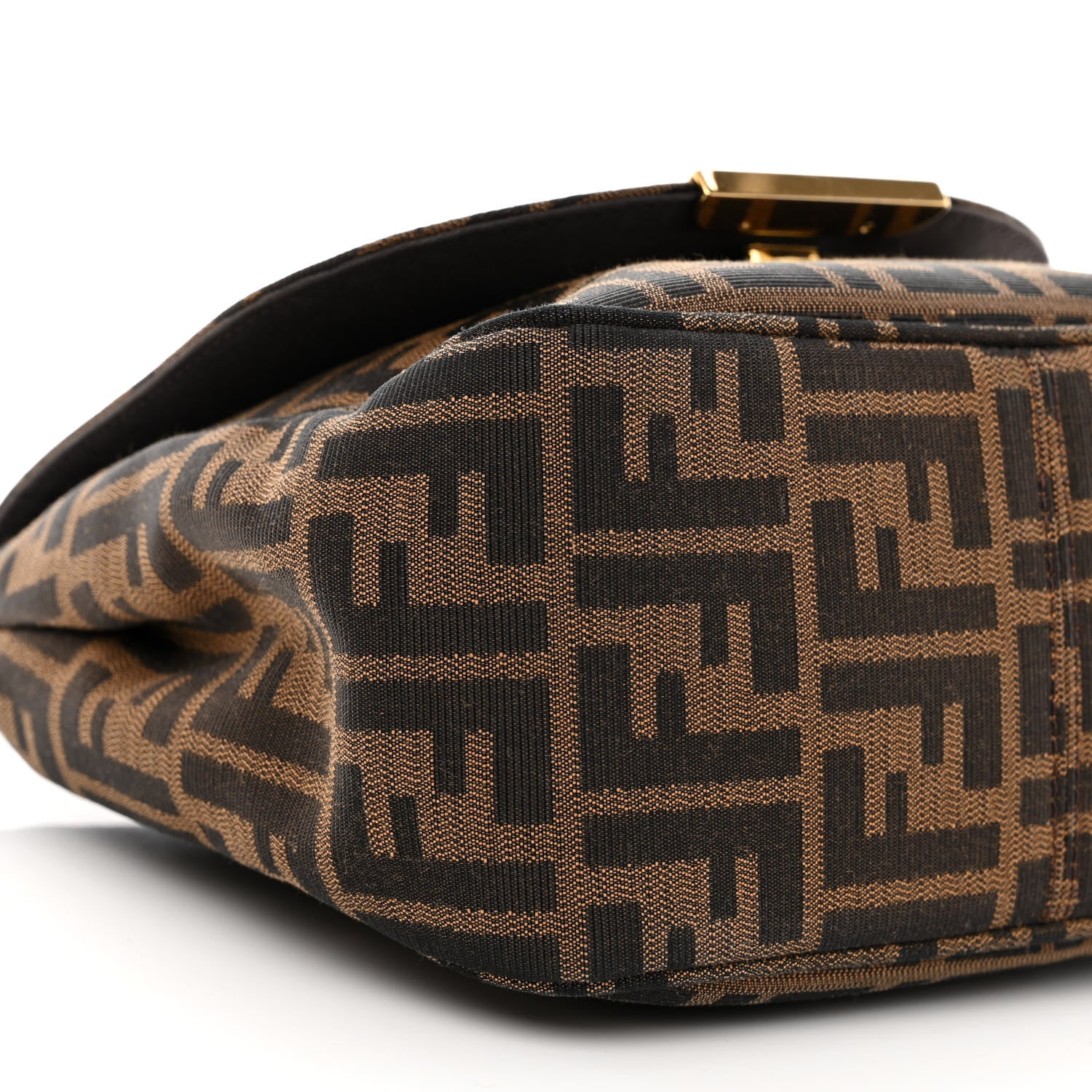 Fendi Zucca Vitello Artic Small Messenger Bag Tobacco Castagna 9 of 14
