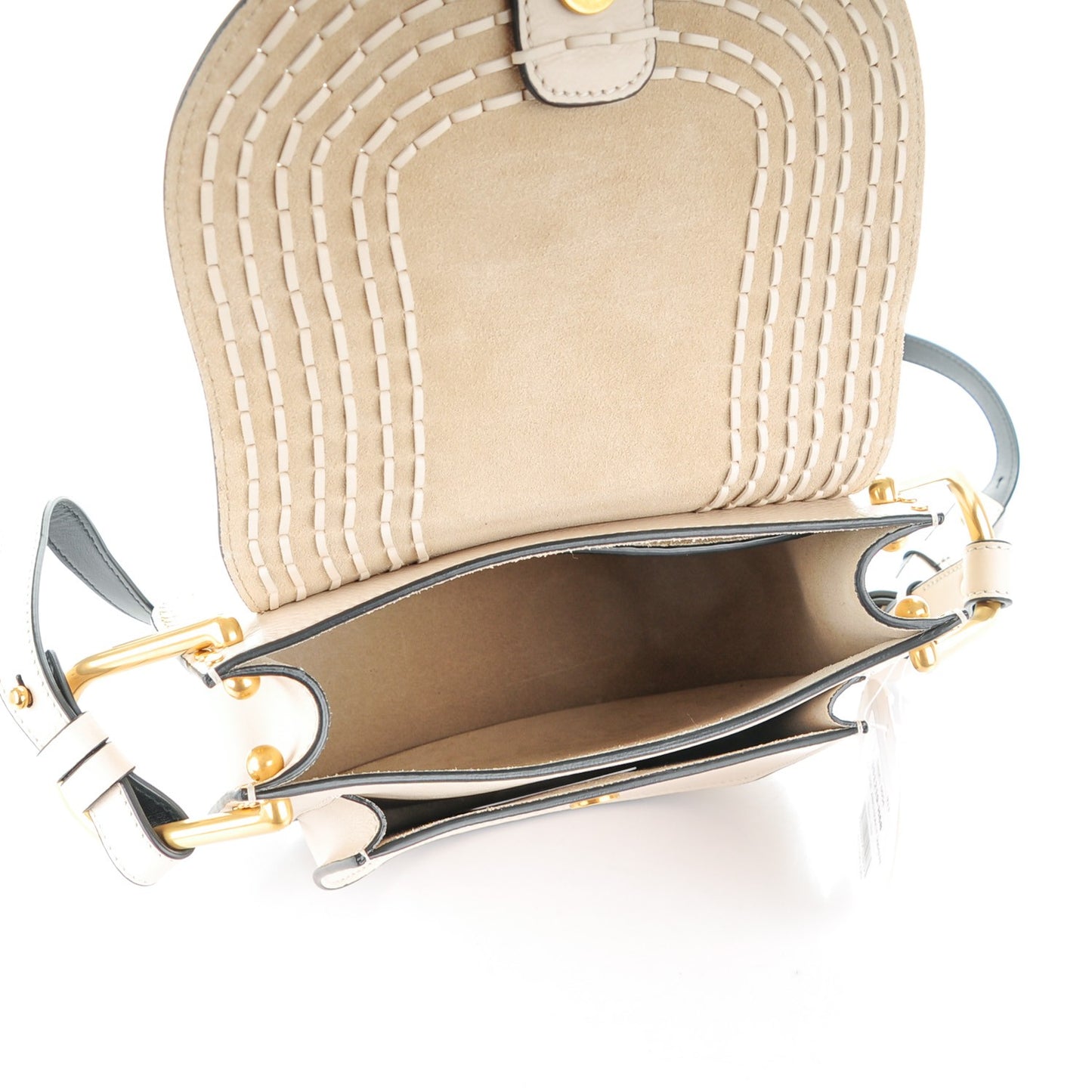 Calfskin Braided Small Hudson Shoulder Bag Abstract White