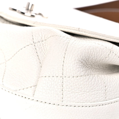 Chanel Calfskin Stitched Flap Bag White 8 of 15