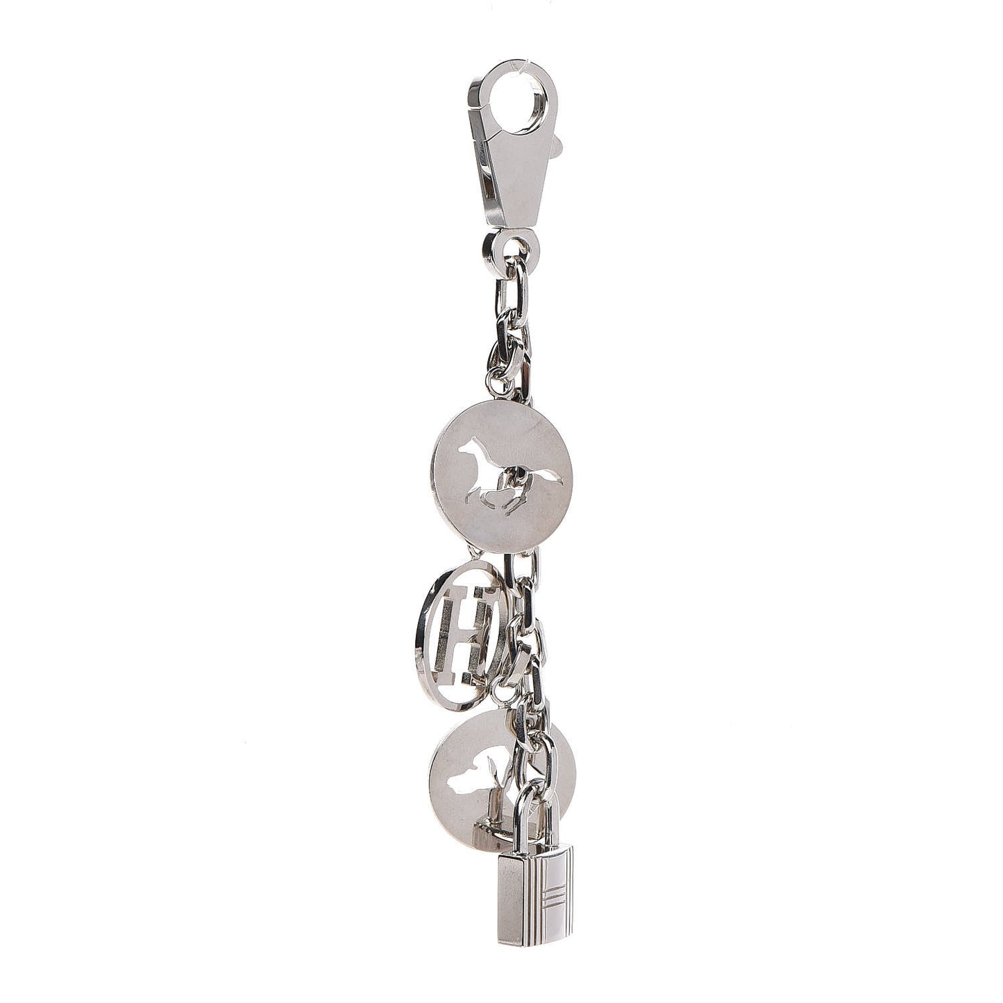 Palladium Breloque Bag Charm Silver