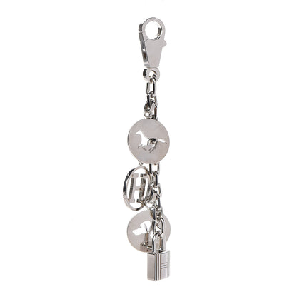 Hermes Palladium Breloque Bag Charm Silver 1 of 3