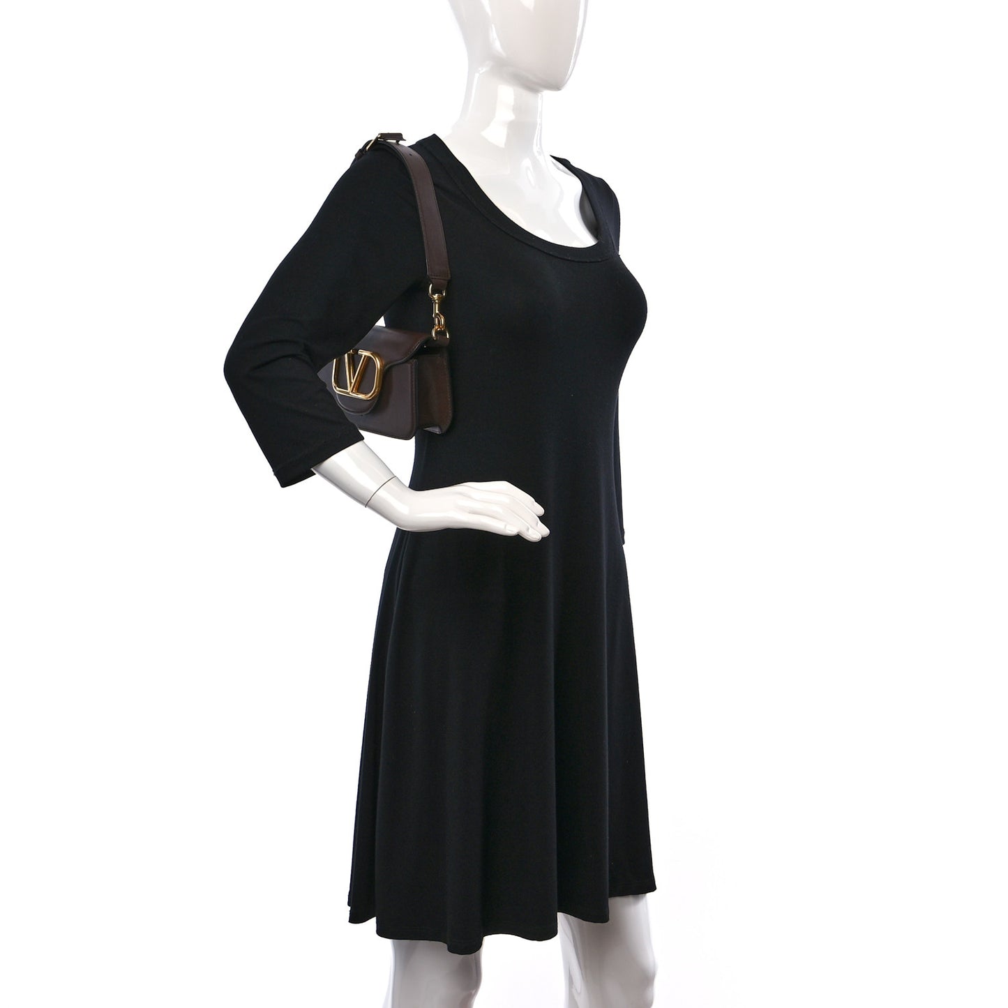 Smooth Calfskin Vlogo Mini Loco Crossbody Bag Fondant