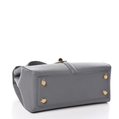 Celine Grained Calfskin Small 16 Top Handle Bag Medium Grey 4 of 9