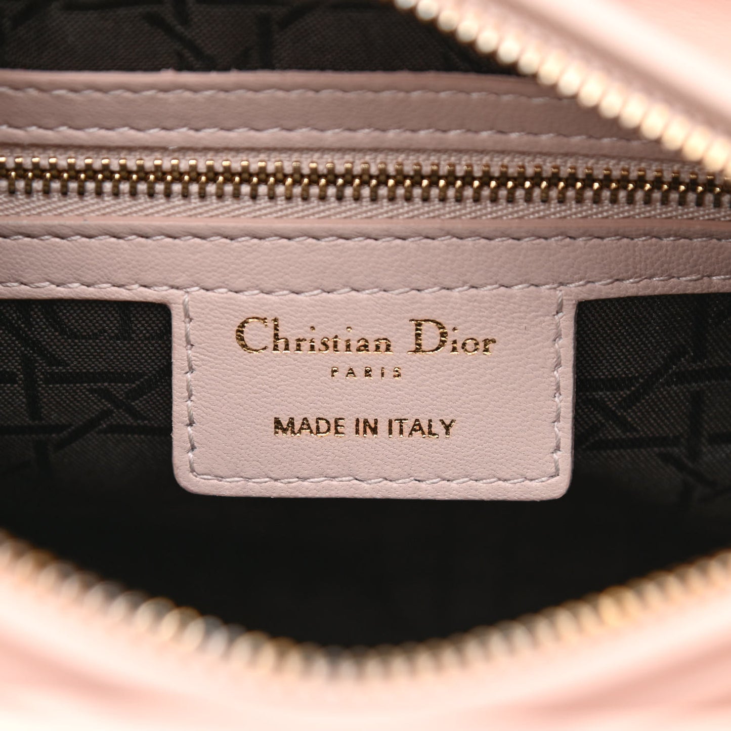 Lambskin Cannage Medium Lady Dior Light Pink