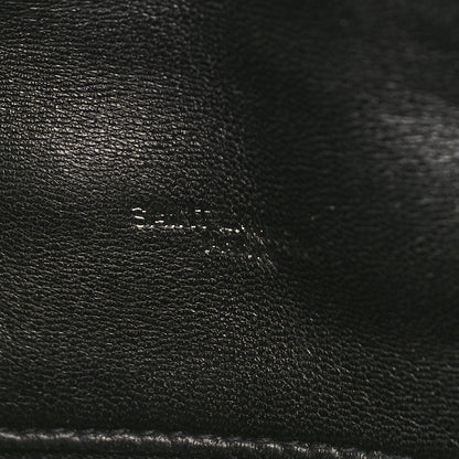 Saint Laurent Lambskin Quilted Toy Loulou Puffer Monogram Monochrome Chain Satchel Black 7 of 9