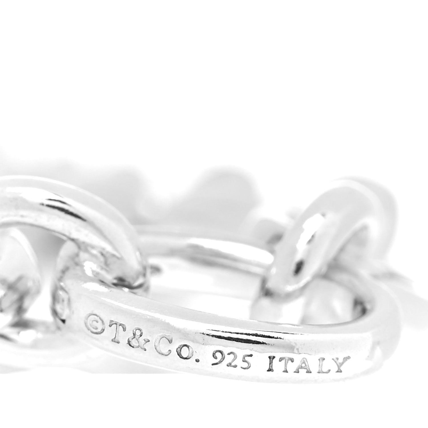 Tiffany Sterling Silver Oval Clasping Link Bracelet 5 of 5