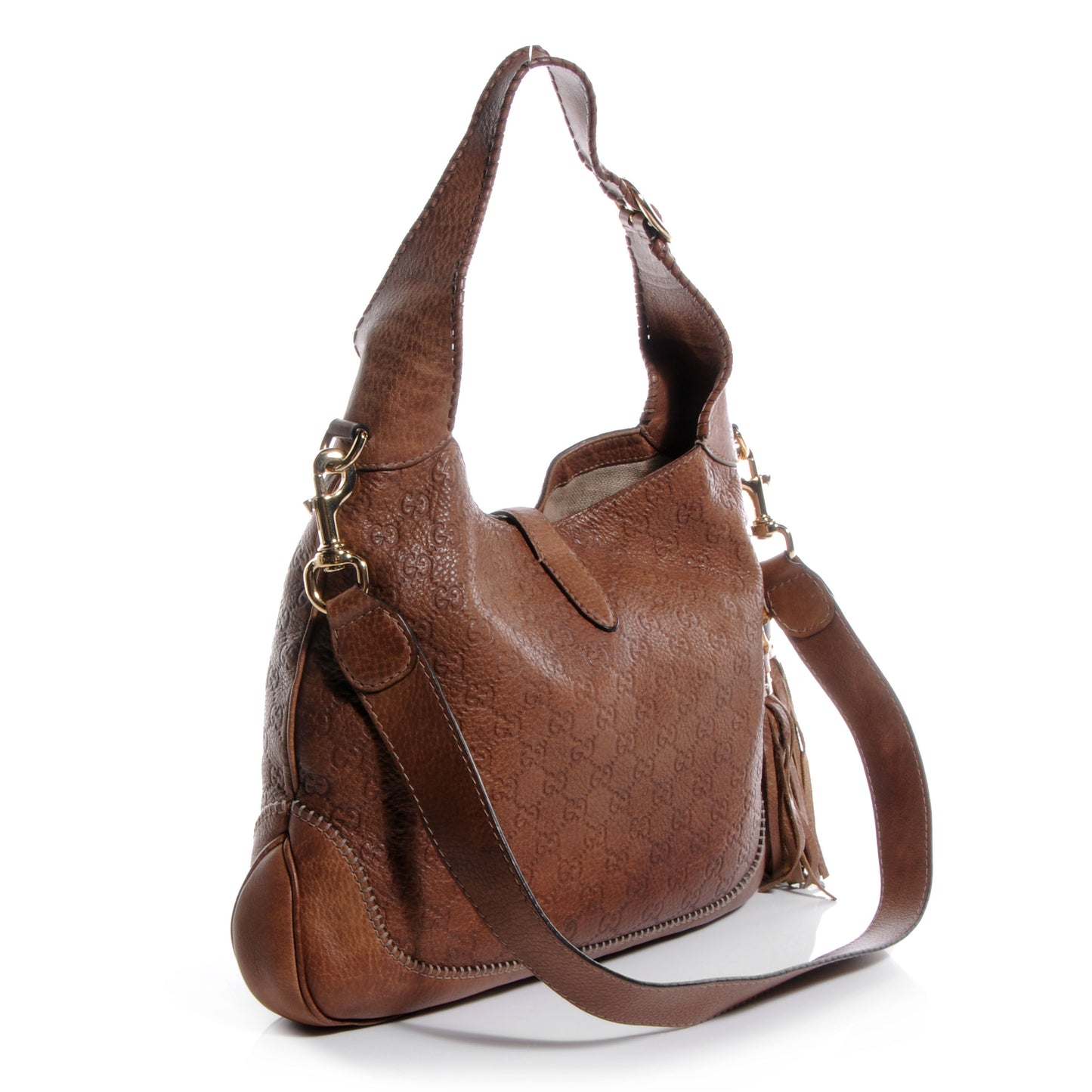Guccissima Old Libeccio Medium New Jackie Hobo Old Naturale