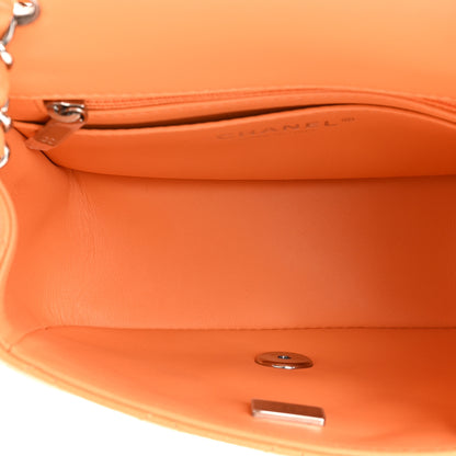Chanel Lambskin Quilted Mini Square Flap Light Orange 5 of 12