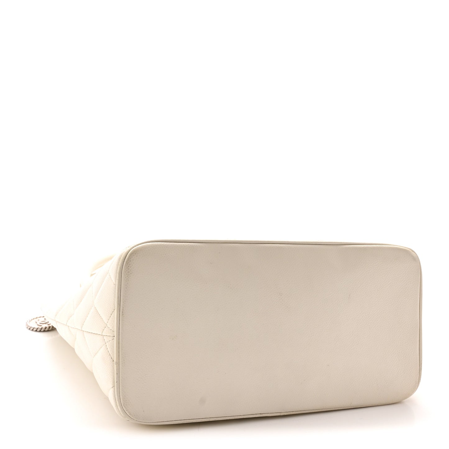Caviar Quilted Medallion Tote White