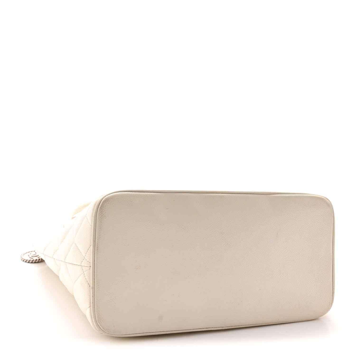 Chanel Caviar Quilted Medallion Tote White 4 of 10