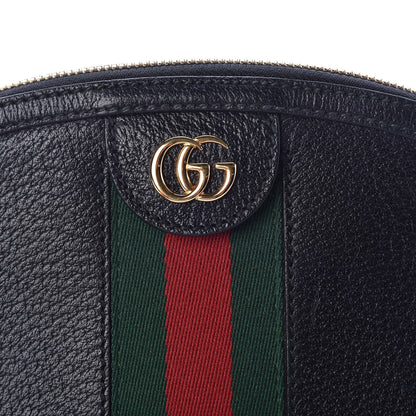 Gucci Calfskin GG Web Small Ophidia Dome Shoulder Bag Black 10 of 10