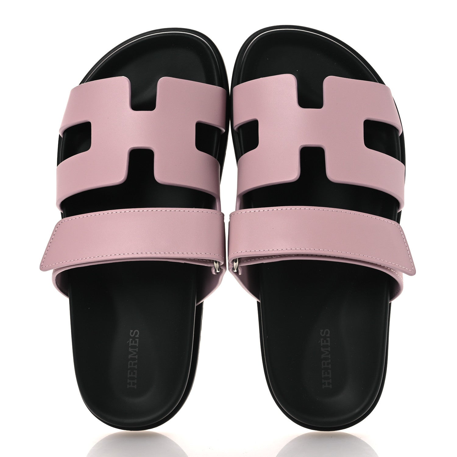 Hermes Calfskin Womens Chypre Sandals 36 Rose Cancan 2 of 11