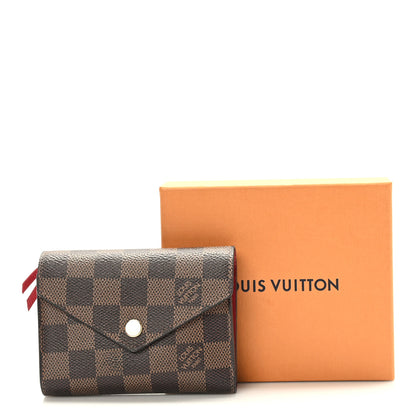 Louis Vuitton Damier Ebene Victorine Wallet Cherry 8 of 8