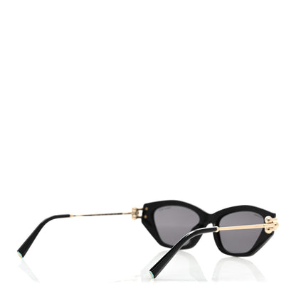 Tiffany Acetate Polarized HardWear Cat Eye Sunglasses TF4231U Black 4 of 10