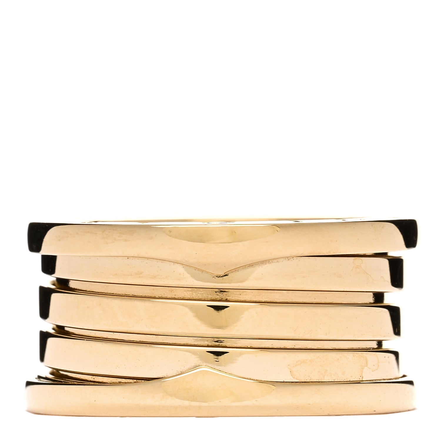 Bulgari 18K Yellow Gold B.Zero1 Four-Band Ring 56 7.5 2 of 5
