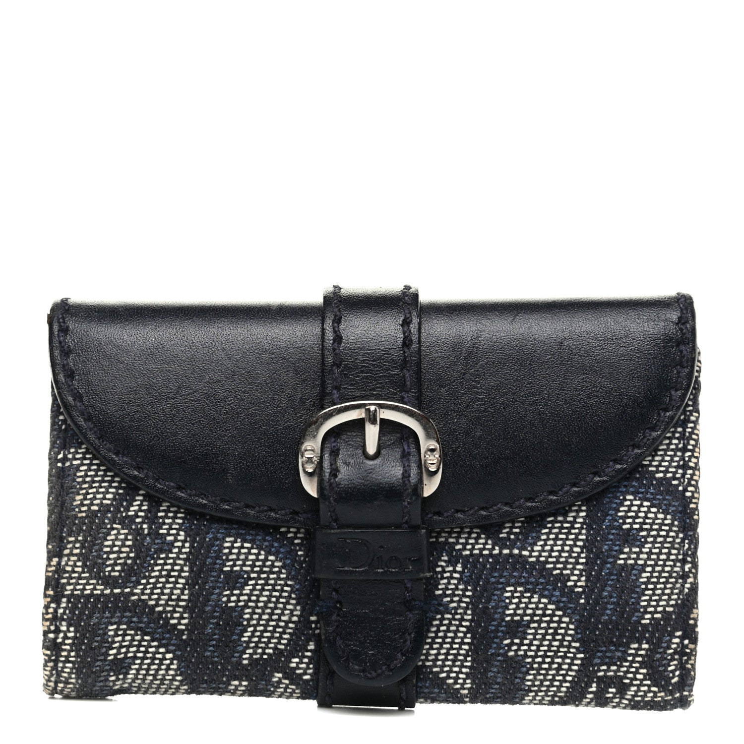 Christian Dior Monogram Key Holder Navy Blue 1 of 7