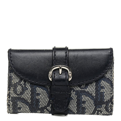 Christian Dior Monogram Key Holder Navy Blue 1 of 7