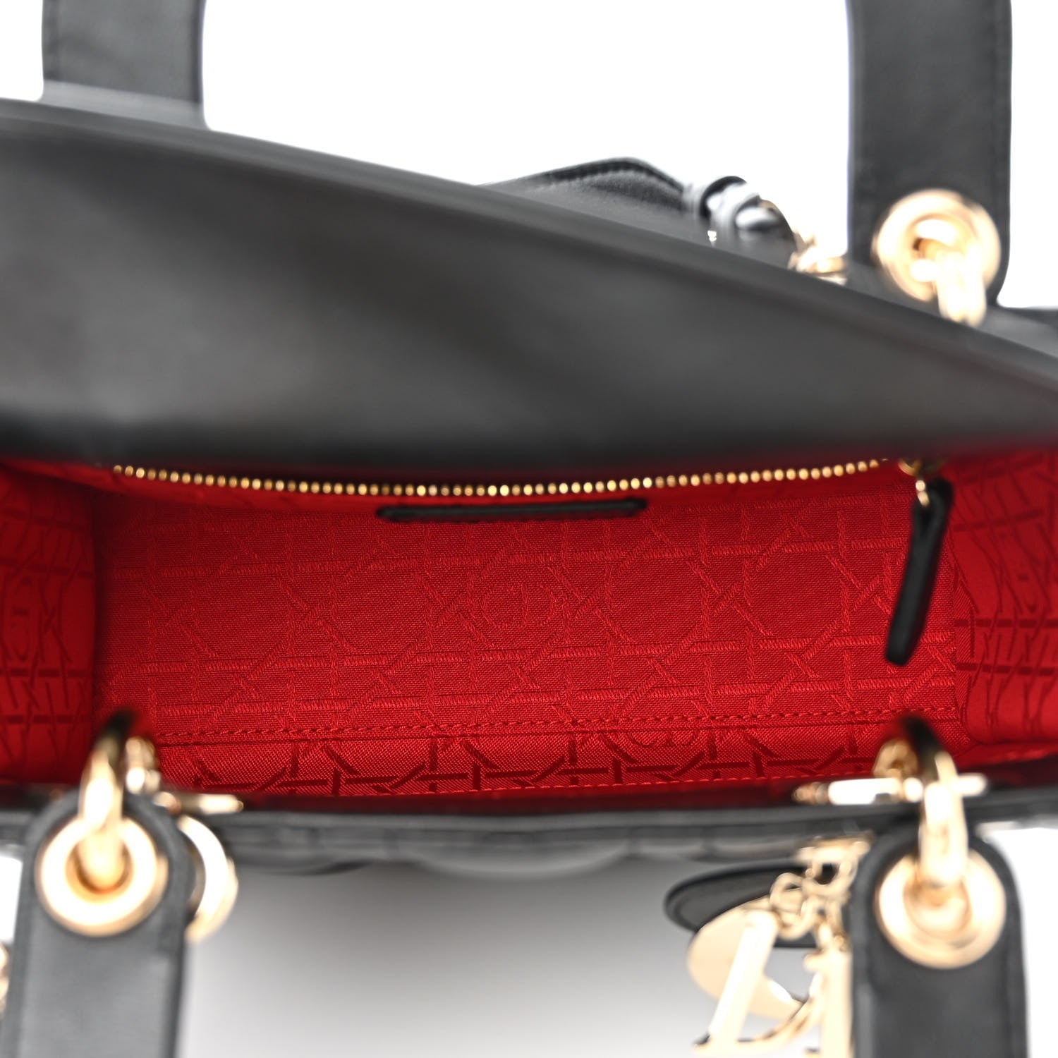 Christian Dior Lambskin Cannage Small My ABCDior Lady Dior Black 5 of 14