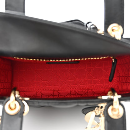 Christian Dior Lambskin Cannage Small My ABCDior Lady Dior Black 5 of 14