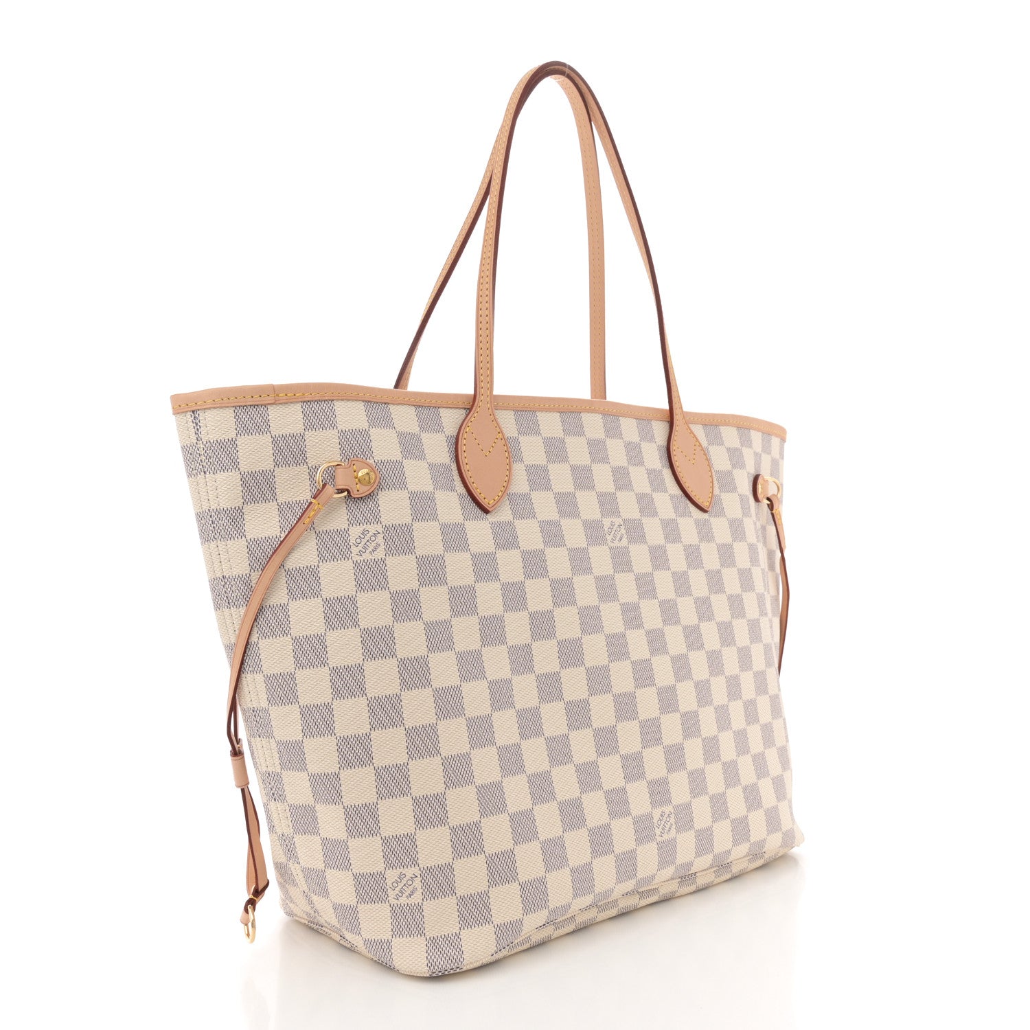 Louis Vuitton Damier Azur Neo Neverfull MM Rose Ballerine 4 of 10