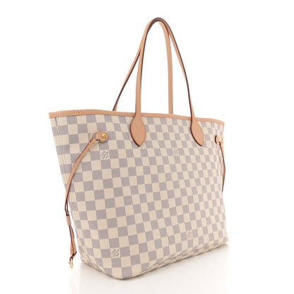 Louis Vuitton Damier Azur Neo Neverfull MM Rose Ballerine 4 of 10