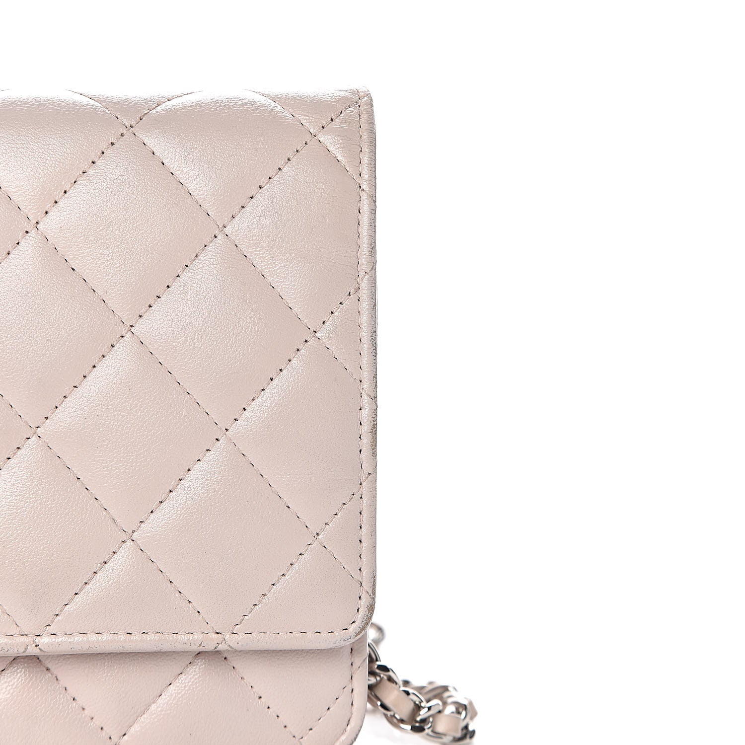 Chanel Lambskin Quilted Wallet On Chain WOC Rose Pale 24 of 26