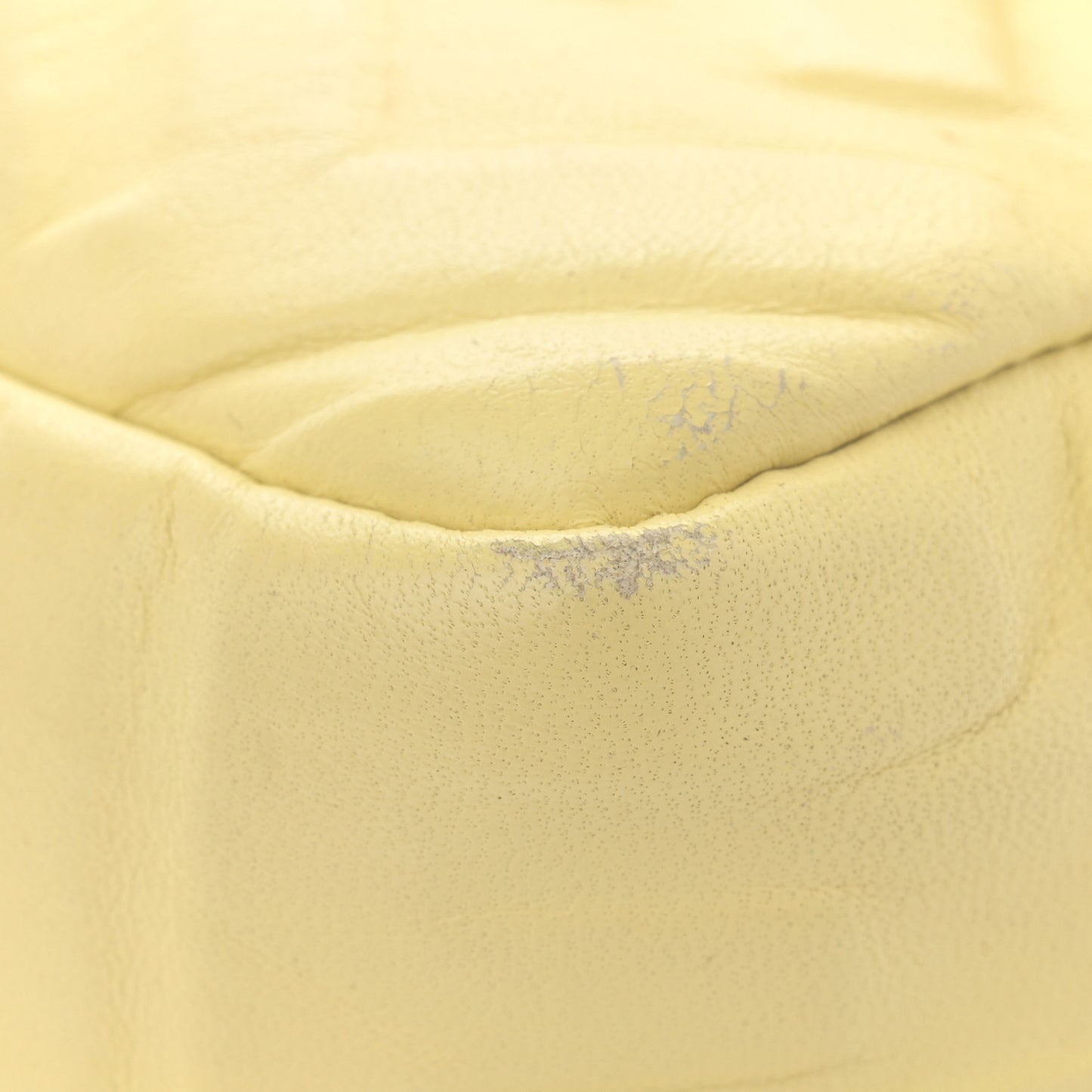 Nappa FF 1974 Embossed Large Baguette Banana